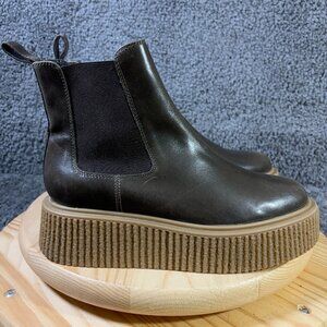 Tamara Mellon Black Platform Chelsea Boots